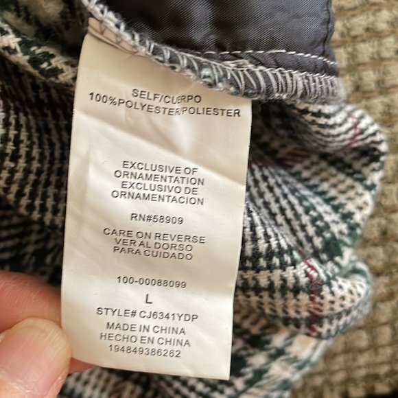 Copper Key plaid skirt (sz l) - Picture 7 of 9